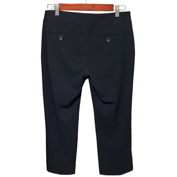 Mossimo Black Cropped Pants Size 4 Modern Fit Stretch Minimalist Business Casual - Picture 2 of 5